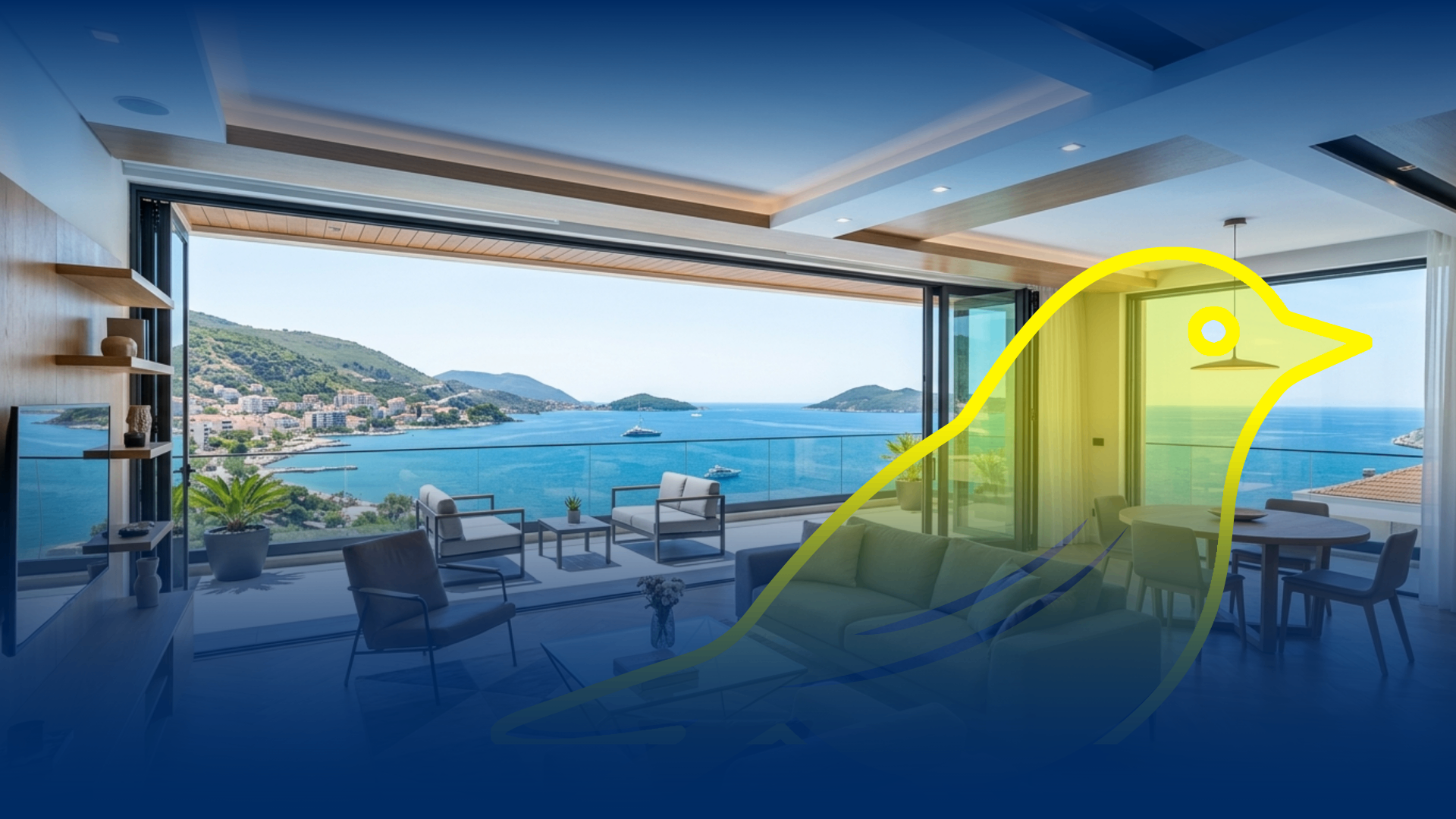 Apartament me pamje nga deti në Rivierën Shqiptare